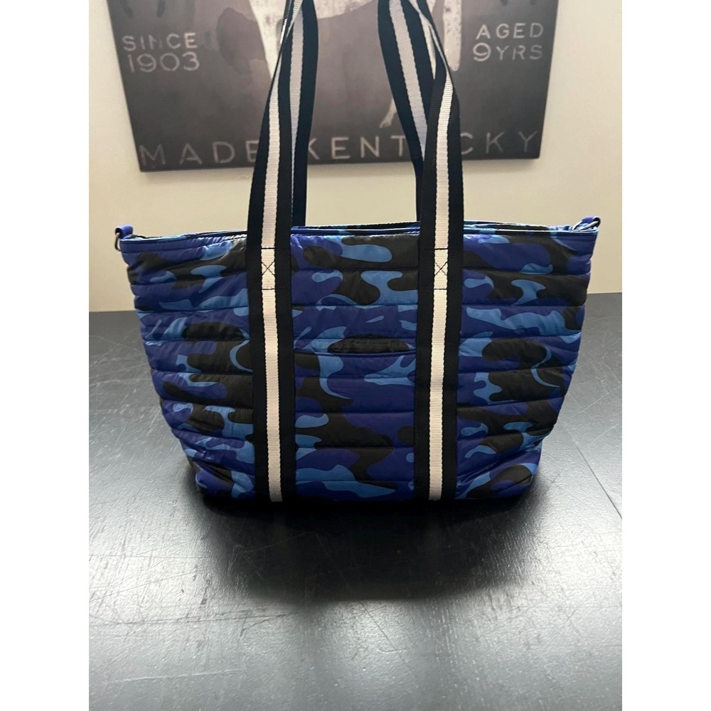 Think Royln Life on the Fly Blue & Black Camo Bag